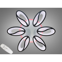 Потолочная светодиодная led люстра с пультом и подсветкой Diasha 8090/6BK LED 3color dimmer Потолочная светодиодная led люстра с пультом и подсветкой Diasha 8090/6BK LED 3color dimmer