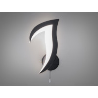 Оригінальний світлодіодний настінний світильник, 12 Вт, чорний Diasha 8146/1BK