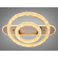 Люстра стельова Diasha LED золото 80W пульт 14 м² Diasha 9711/500+300G