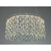 Світлодіодна люстра три кільця хром 66 Вт 11 м² Diasha 582/500CH