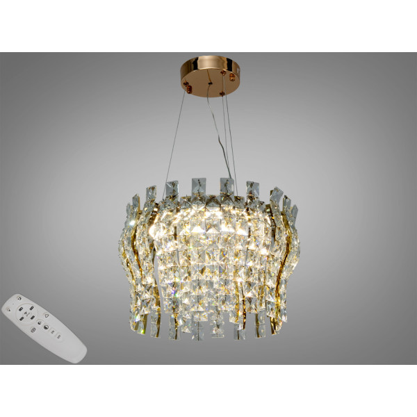 Підвісна люстра кришталева світлодіодна 30Вт Diasha 3038/400SGD