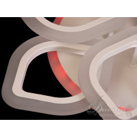 Cветодиодная люстра Diasha A3002/4+4WH LED 3color dimmer 