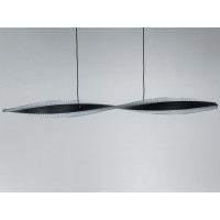 Підвісна LED люстра чорна 50Вт 3 кольори світла Diasha XH1004/1000BK