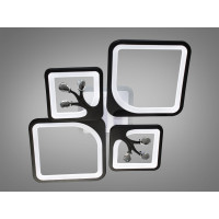 Светодиодные люстры 8157/2+2BK LED 3color dimmer