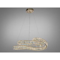 Люстра підвісна LED Diasha золото 85Вт з пультом Diasha D8816/600G