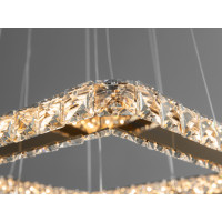 Приваблива кришталева світлодіодна підвісна люстра на кухню, 38W Diasha 7223-2W/400+210G