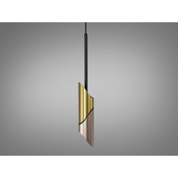 Підвісний світильник чорний GU10 одинарний Diasha QY-H1125YB+CG