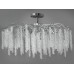 Стельова, стильна, дизайнерська кришталева люстра "Гліцинія" на 9 ламп, хром Diasha A605-800CH