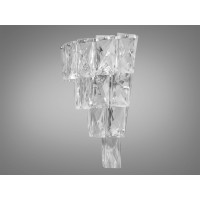 Гармонійне класичне бра з кришталю на три лампи, хром Diasha 8009-1W-HR