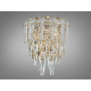 Стильне бра з кришталю в класичному виконанні, золоте бра Diasha D898-BG