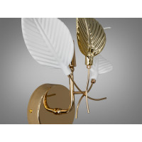 Унікальне бра з порцеляновими елементами, 1 лампа, золото Diasha 7208-1WGD