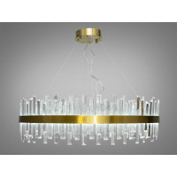 Вражаюча підвісна кришталева люстра LED в зал, 195 Вт, люстри бронза Diasha 836/800BR