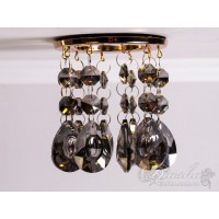 Точковий світильник із кришталевими підвісками Diasha 6042CGD-SM