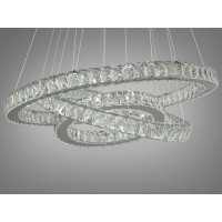 Люстра хрустальная75 Вт, хром Diasha 7201-9A/750+580+400HR