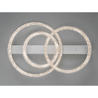 Стельова LED люстра кільця біла 103W Diasha MX78203/500+400+300WH