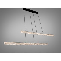 Підвісна LED люстра Diasha чорна 58 Вт 10 м² Diasha 1104/2-1000BK