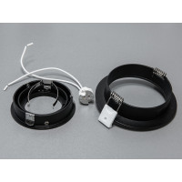 Врізний, поворотний точковий алюмінієвий світильник круглий Diasha PMR-201-R-BK