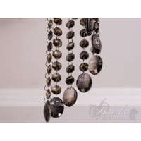 Точковий світильник із кришталевими підвісками Diasha 6013BGD-SM