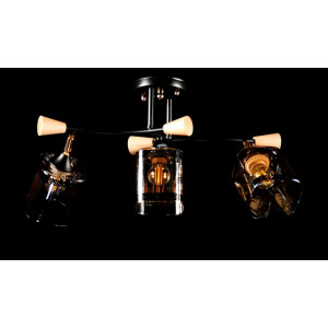 Люстра с плафонами  L6046/3 (BLK+FG) Splendid-Ray
260773