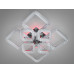 Світлодіодна люстра Серія Квадрати хром 130W з пультом Diasha 2205/4+4HRLED3colordimmer