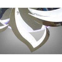 Світлодіодна акрилова люстра з пультом та підсвічуванням, 75 Вт, хром Diasha 8146/5HRLED3colordimmer