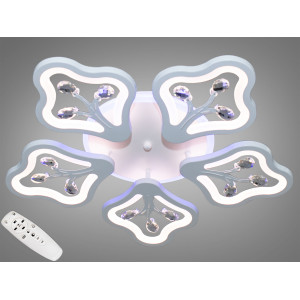 Стельова LED люстра з диммером та підсвічуванням, 135W Diasha 8149/5WHLED3colordimmer