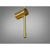 Мінімалістичне лінійне світлодіодне бра, 7W, бронза Diasha 2042/800brass