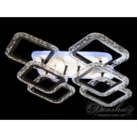 Люстра потолочная светодиодная LED с пультом Diasha QX2517/4+2SC BK LED 3color dimmer 