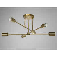 Люстра у стилі Loft на 6 ламп Diasha XL2039-6GD