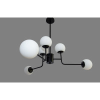 Люстра молекула в стиле лофт со стеклянным плафоном Linisoln 6038-6