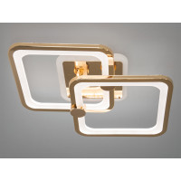 Світлодіодна люстра смарт світильник з пультом, димером, 50W, золото Diasha 8208/2GLED3colordimmer