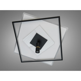 LED люстра Diasha білий чорний 64Вт димер пульт Diasha 5535WH+BKdimmer