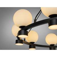 Підвісна люстра чорний 20 джерел світла Diasha LQ7121/20BK