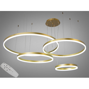 Ексклюзивна новинка, світлодіодна люстра на тросах, потужністю 175 Вт Diasha 1029-800+600+500+300GD