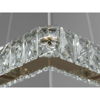 Вишукана кришталева світлодіодна підвісна люстра, 62W, золото Diasha 7223-6A/500+340G