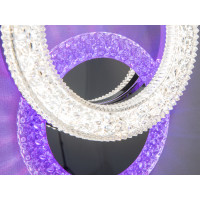 Стильний світлодіодний світильник з кольоровою підсвіткою, 22W, хром Diasha 2203/1HR