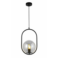 Светильник люстра подвесная в стиле лофт шар Levistella 91640-1 BK+CL Светильник люстра подвесная в стиле лофт шар Levistella 91640-1 BK+CL