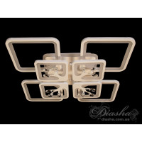 Люстра светодиодная с пультом  8157/4+4WH LED 3color dimmer 