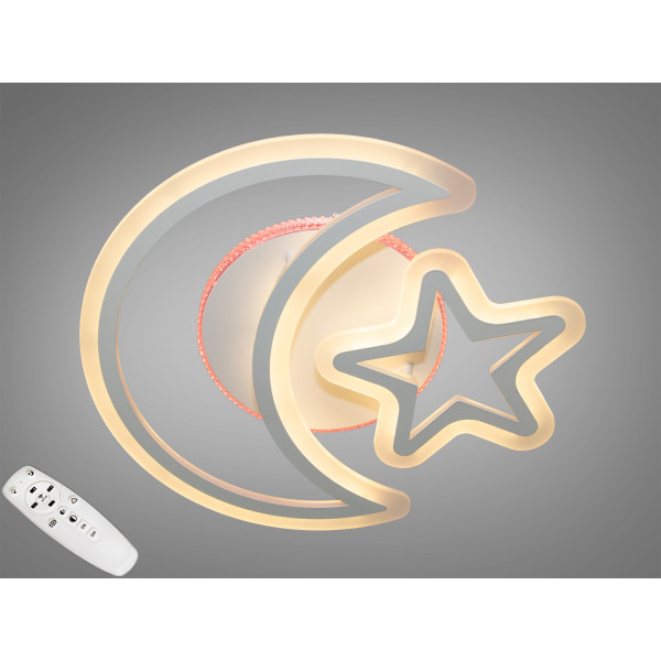 Стельовий світлодіодний смарт світильник з пультом, 56W, білий Diasha 5173WH Стельовий світлодіодний смарт світильник з пультом, 56W, білий Diasha 5173WH