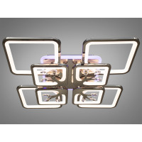 Люстры потолочные светодиодные с пультом управления Diasha 8157/4+4BHR LED 3color dimmer