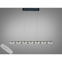 Підвісна LED люстра шампань 55Вт пульт 3 режими Diasha MD25115/1000CG