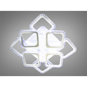 Стельова світлодіодна люстра з димером 130W Diasha AS8170/4+4WHLED3colordimmer