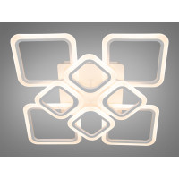 Світлодіодна люстра смарт світильник з ІЧ пультом та димером, 105W Diasha HA8060/4+4WH