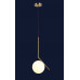 Светильник люстра подвесная в стиле лофт шар Levistella 9163814-1 BRZ+WH