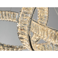 LED люстра-підвіс Мебіус золото з пультом Diasha 549/800CH