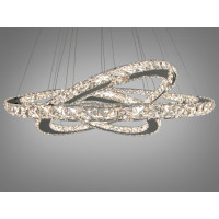 Светодиодная люстра 105 Вт Diasha 7201-9W/750+580+400HR