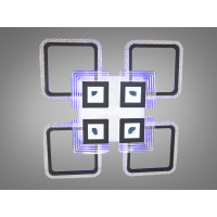 Люстра потолочная в зал с пультом управления 150W Diasha 2035/4+4BKLED3colordimmer