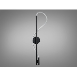 Модна новинка, світлодіодний настінний світильник Мотузка, 14Вт, чорний Diasha 9607-BK3color