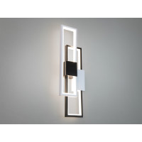 Стильний настінний світлодіодний світильник бра, 50W, чорний+білий Diasha Q6BK+WH