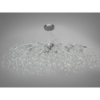 Приваблива кришталева люстра підвіс витягнутої форми, 12 ламп Diasha 1607-L1200x500CH